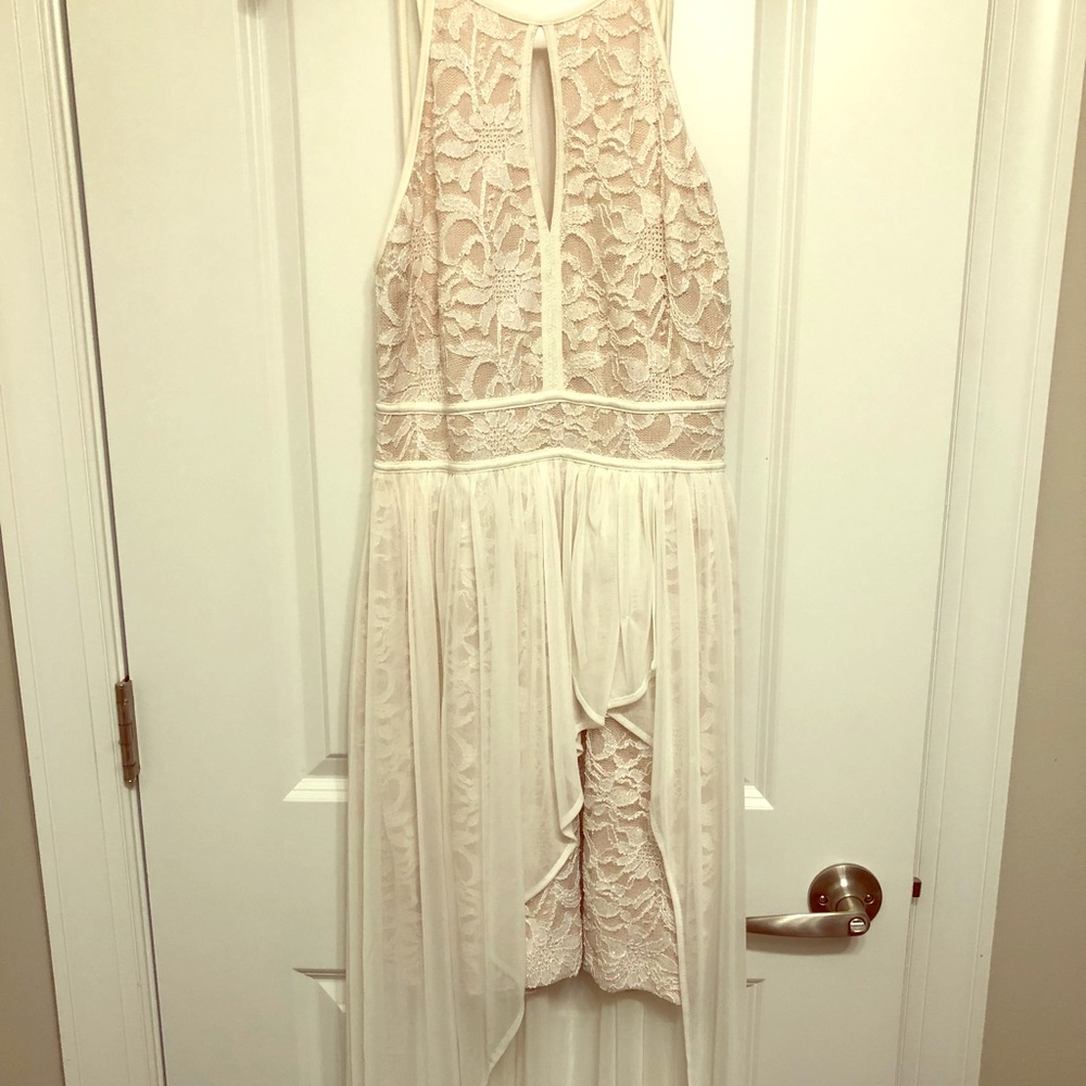 Morgan & Co bridal midi dress